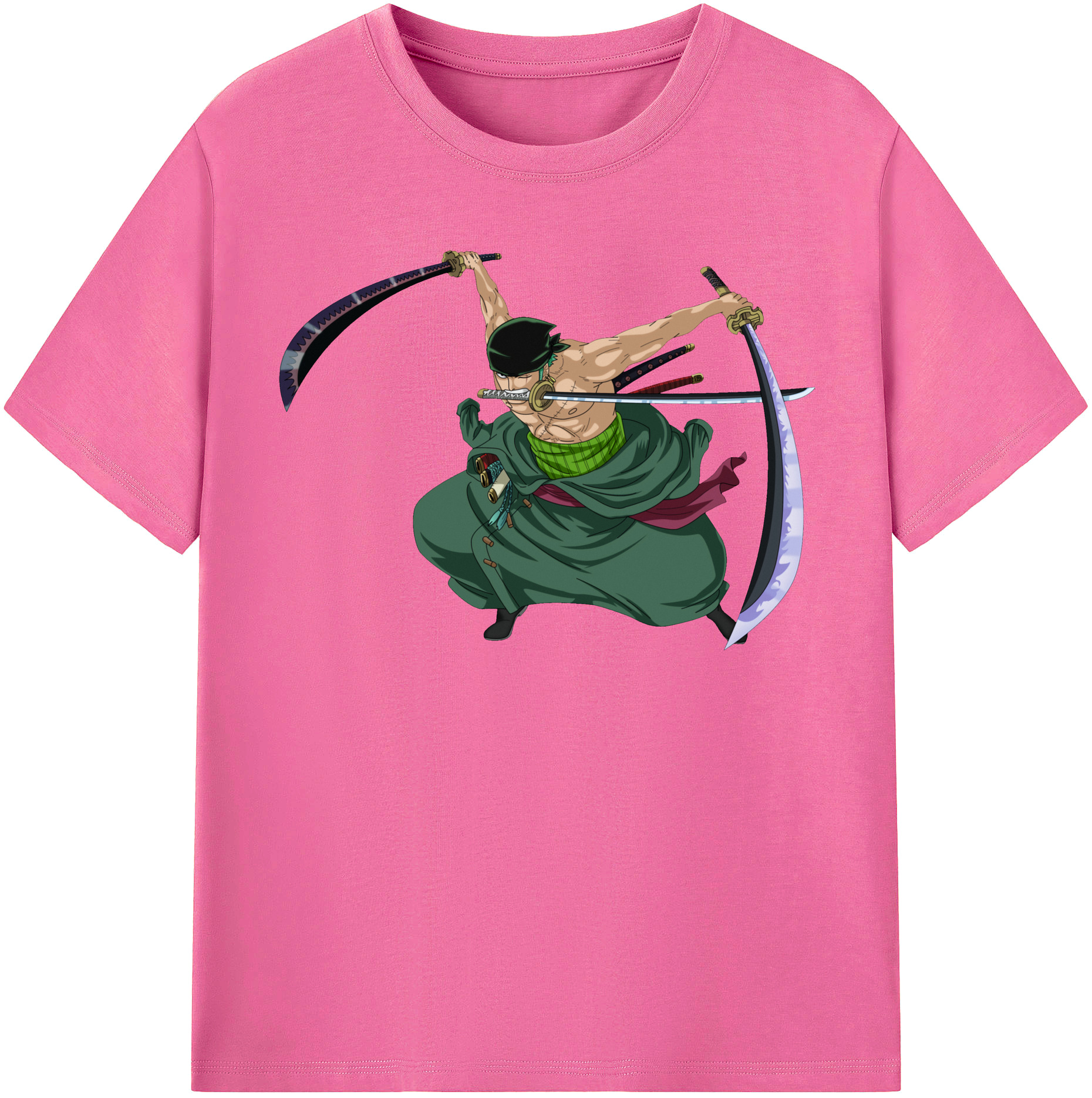 ワンピース ロロノア・ゾロ ONE PIECE Roronoa Zoro レディースカジュアルプリントTシャツ（綿100％）